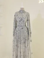 Couture Zorel Modest Evening Dress