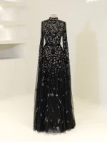 Couture Zorel Modest Evening Dress