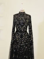 Couture Zorel Modest Evening Dress