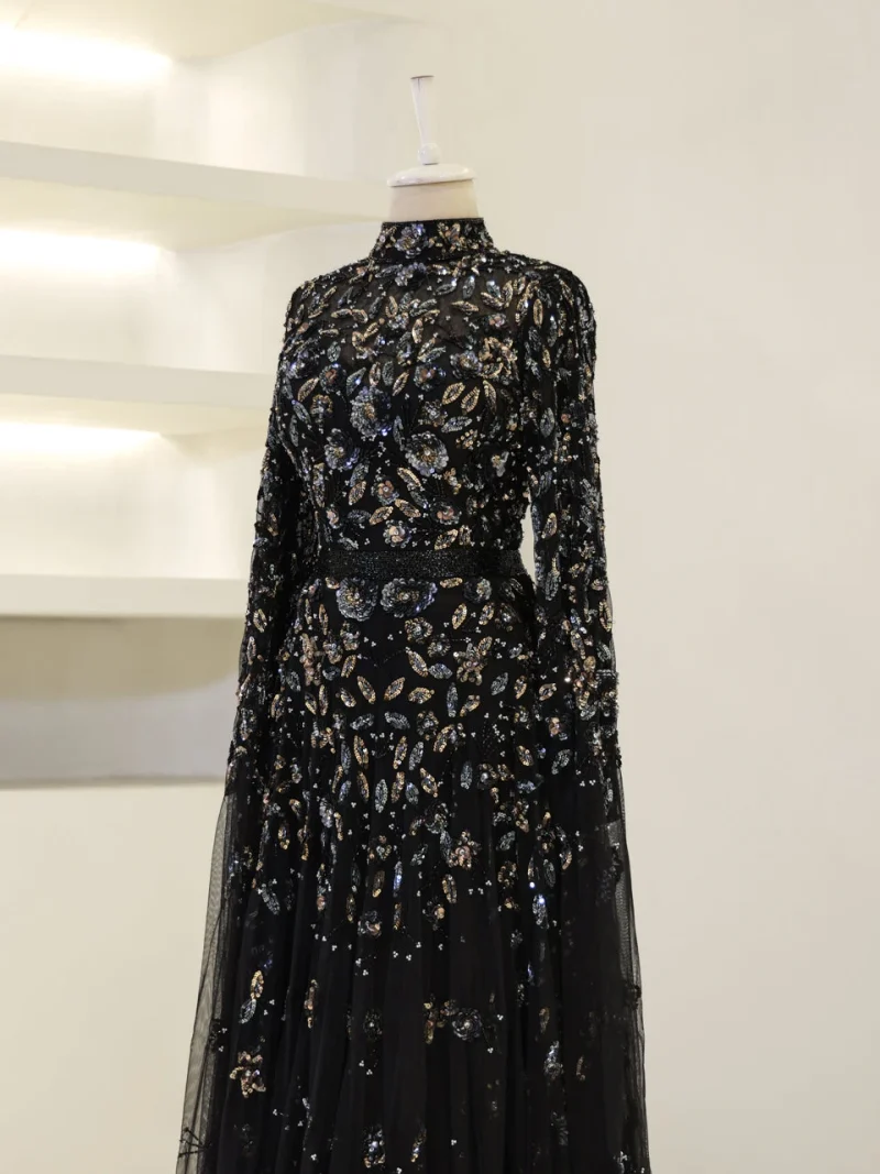 Couture Zorel Modest Evening Dress