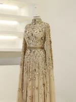 Couture Zorel Modest Evening Dress