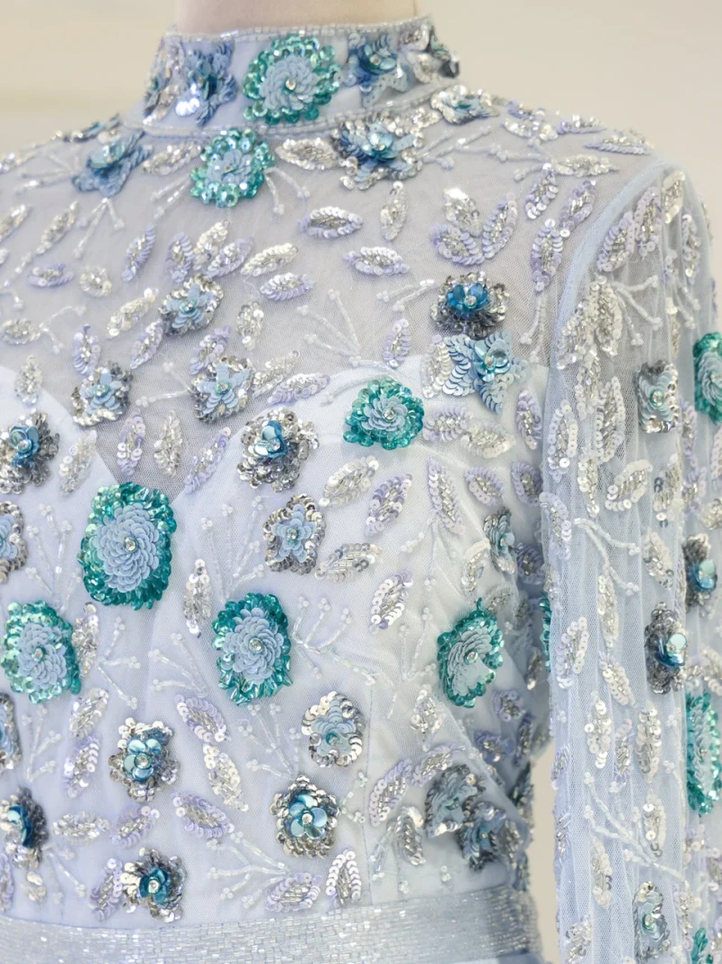 Couture Zorel Modest Evening Dress