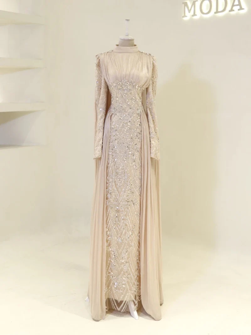 Orlena Modest Evening Dress