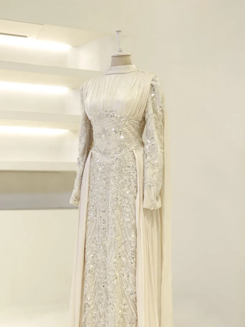 Orlena Modest Evening Dress