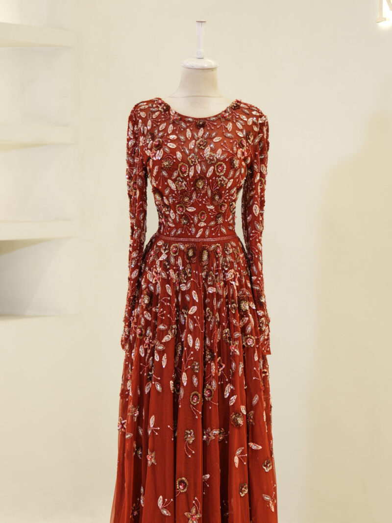 Couture Opulenza Modest Evening Dress