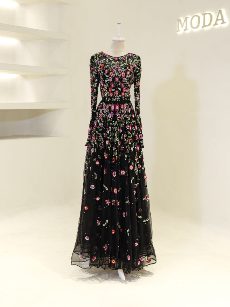 Couture Opulenza Modest Evening Dress