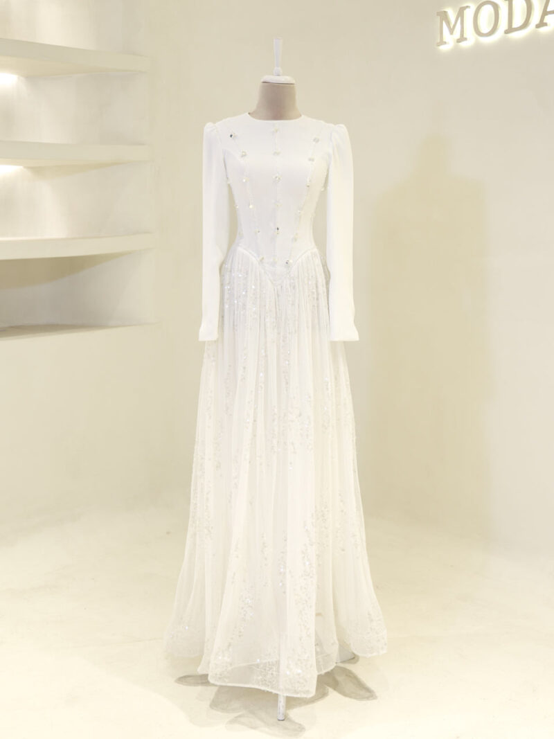Elegant Modest Evening Dress