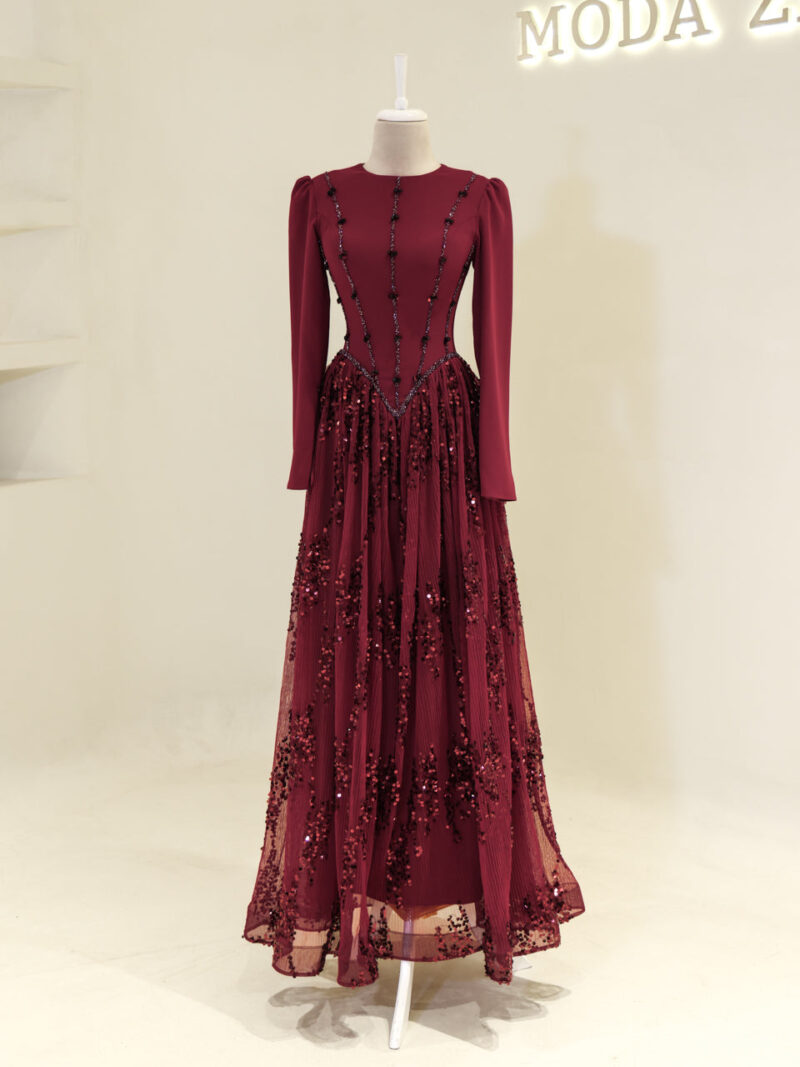 Elegant Modest Evening Dress