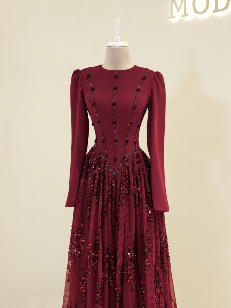 Elegant Modest Evening Dress
