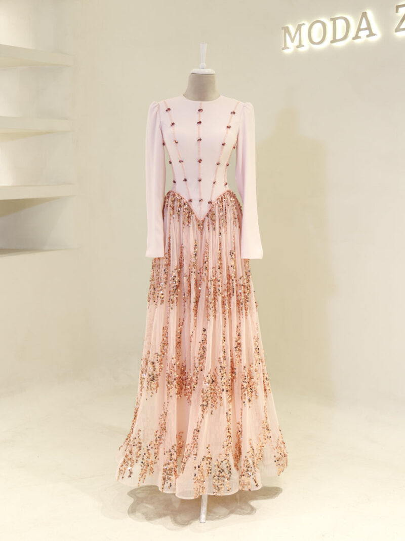 Elegant Modest Evening Dress