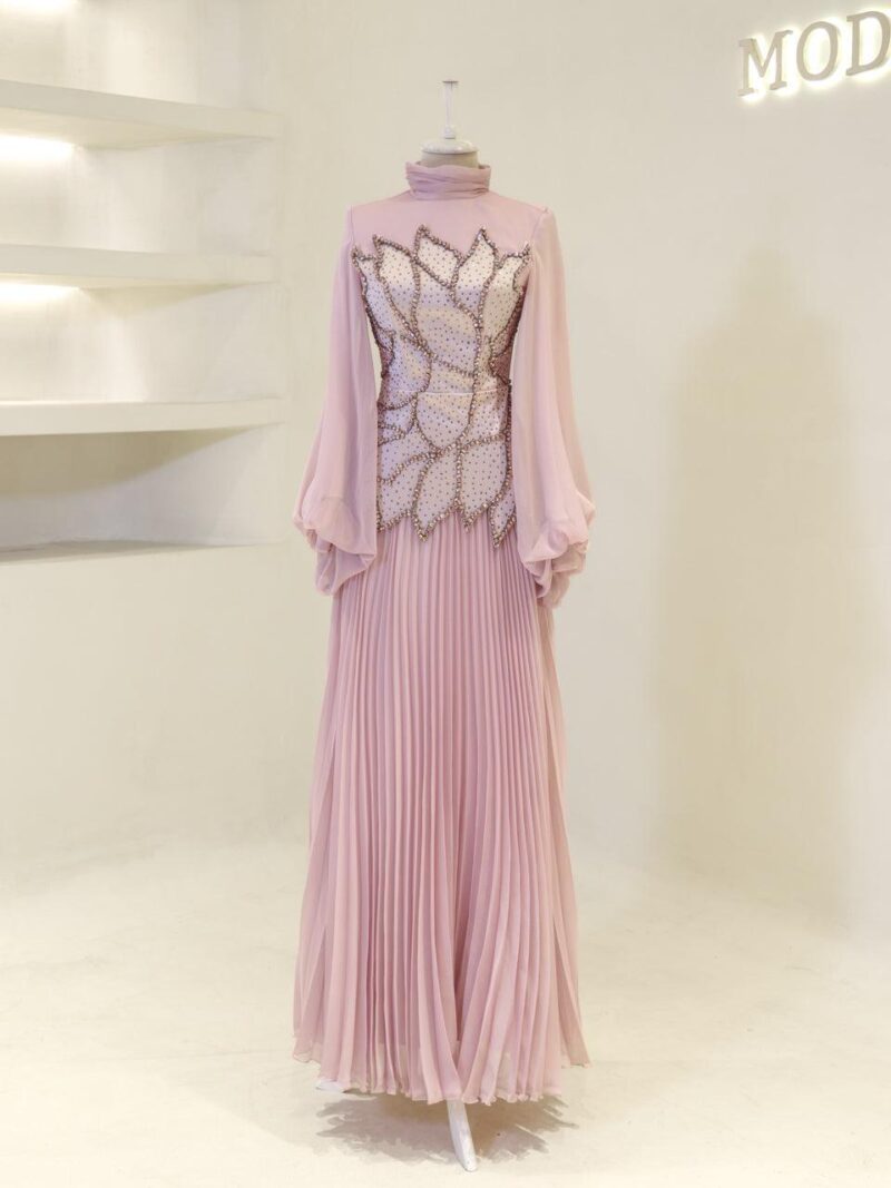 Wisteria Modest Evening Dress