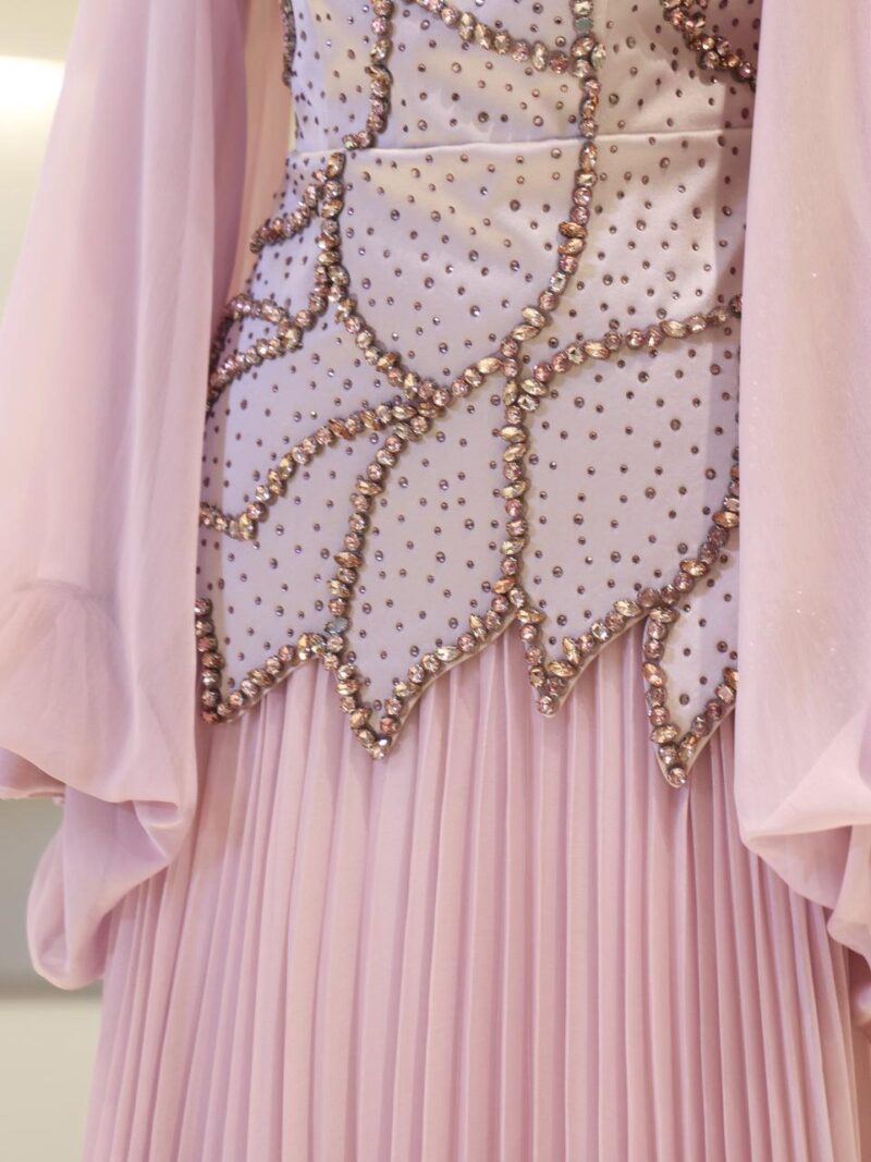 Wisteria Modest Evening Dress