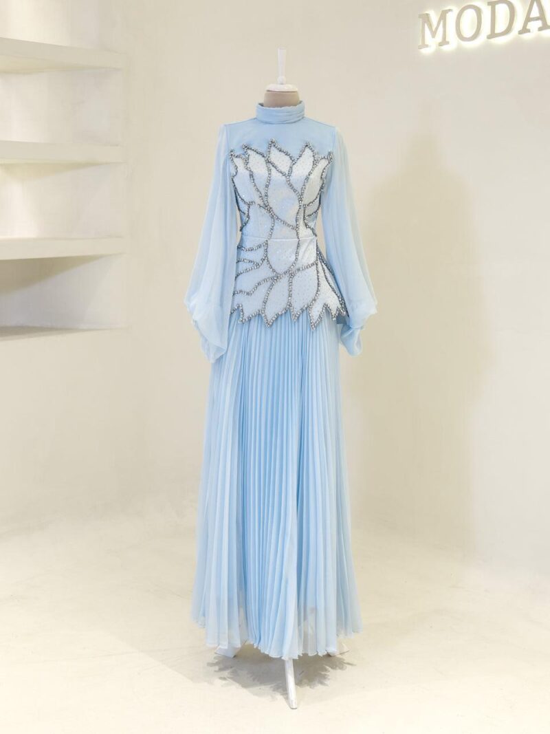 Wisteria Modest Evening Dress