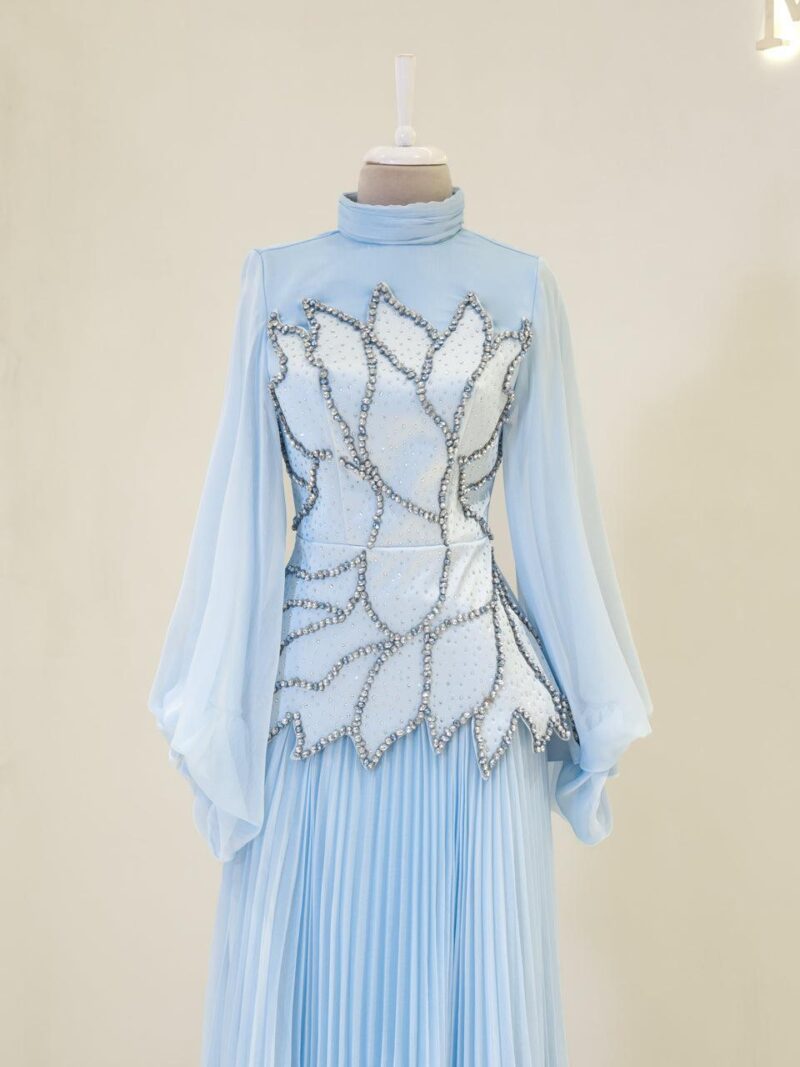 Wisteria Modest Evening Dress