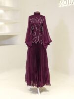 Wisteria Modest Evening Dress