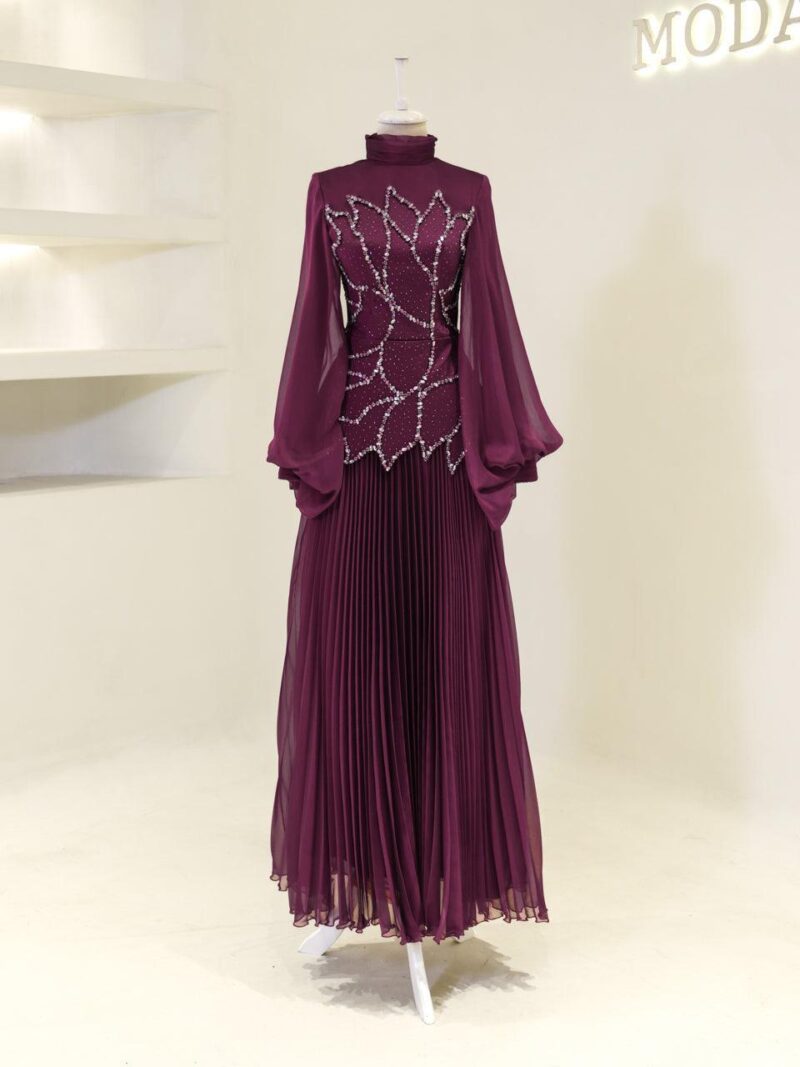Wisteria Modest Evening Dress