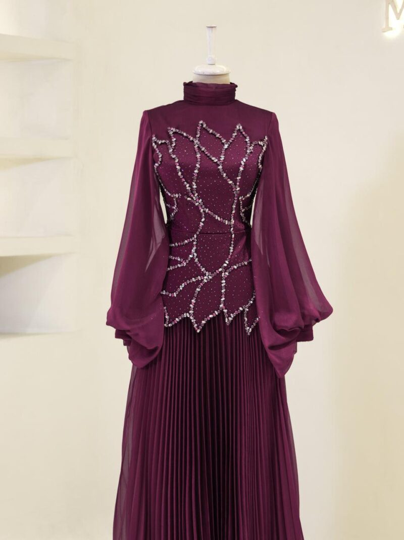 Wisteria Modest Evening Dress