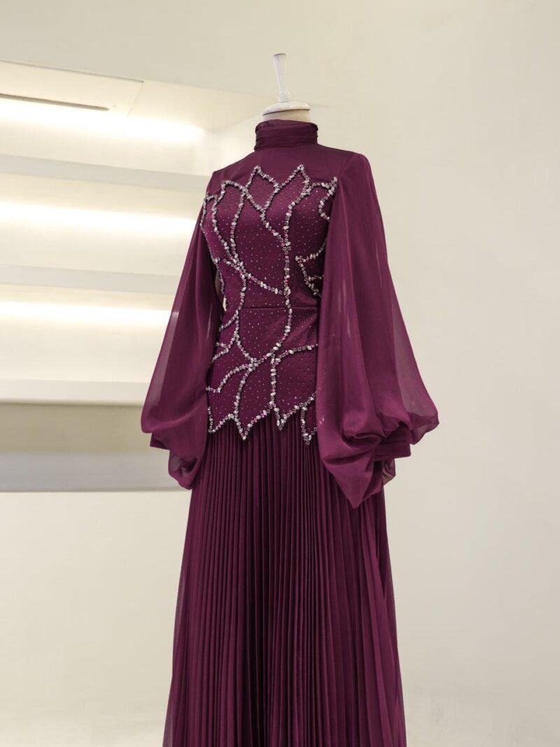 Wisteria Modest Evening Dress