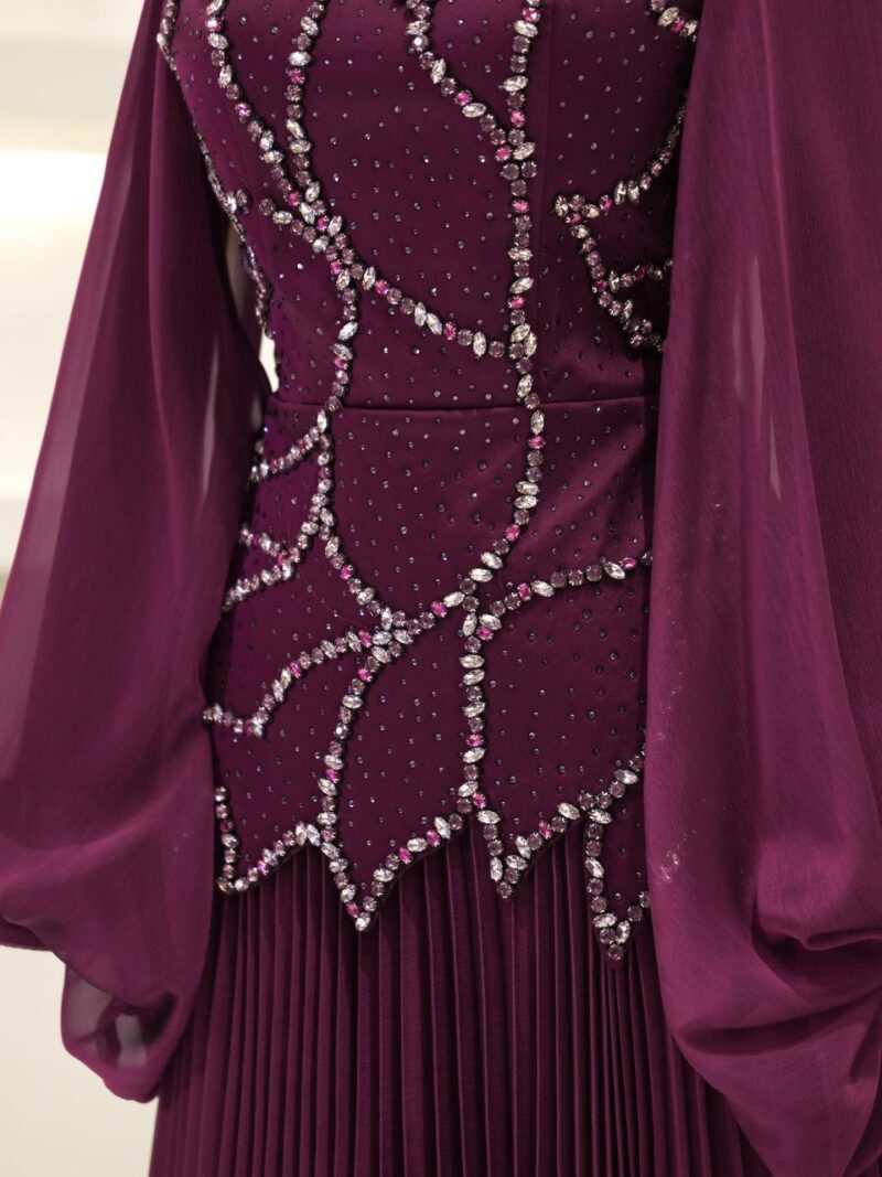 Wisteria Modest Evening Dress