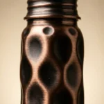 Black, Çökertme Copper Flask (550ml) - from Gaziantep