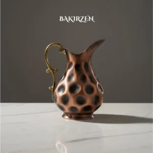 Black Çökertme Copper Pitcher (1.5L) - from Gaziantep