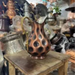 Black Çökertme Copper Pitcher (1.5L) - from Gaziantep