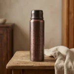 Black Forged Copper Flask - from Gaziantep