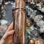 Engraved Copper Flask (550ml) - from Gaziantep