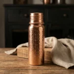Hammered Copper Flask (550ml) - from Gaziantep