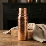 Hammered Copper Flask (550ml) - from Gaziantep