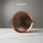 Handled Forged Copper Tray (38cm) - from Gaziantep