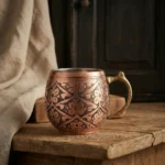 Heavily Crafted Red Cup (300ml) - from Gaziantep
