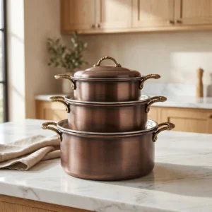 Large Black Copper Pot (3 Sizes) - from Gaziantep