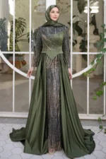 Brevelle Modest Formal Dress - Beaded Cape Detail 2026