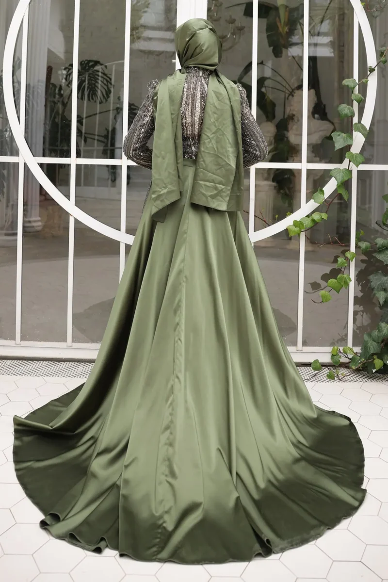 Brevelle Modest Formal Dress - Beaded Cape Detail 2026