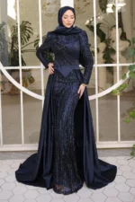 Brevelle Modest Formal Dress - Beaded Cape Detail 2026