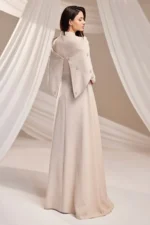 Calvara Modest Formal Dress - Detachable Cape Shoulders 2026