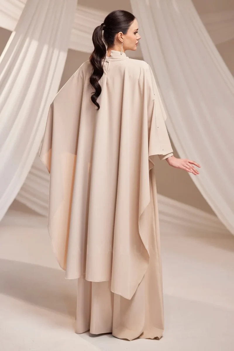 Calveine Modest Formal Dress - Pearl Cape Crepe 2026