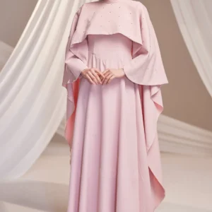 Calveine Modest Formal Dress - Pearl Cape Crepe 2026