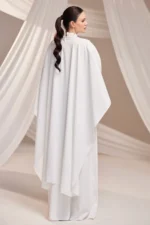 Calveine Modest Formal Dress - Pearl Cape Crepe 2026