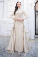 Celeste Modest Evening Gown - Stone Embellished Convertible 2026
