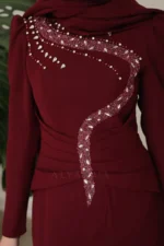 Corvelle Hijab Evening Dress - Stone-embellished Bodice 2026