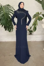 Corvelle Hijab Evening Dress - Stone-embellished Bodice 2026