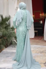 Crystelle Modest Evening Gown - Cross Stone Trim 2026