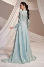 Drelvaine Modest Formal Dress - Draped Chest Chiffon Gown 2026