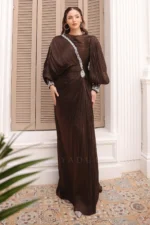 Florisse Modest Formal Dress - Diagonal Stone Trim 2026