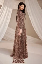 Lirenne Modest Formal Dress - Sequin Lace Drape 2026