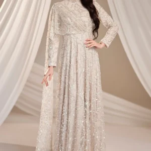 Lirenne Modest Formal Dress - Sequin Lace Drape 2026