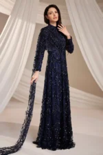 Lirenne Modest Formal Dress - Sequin Lace Drape 2026