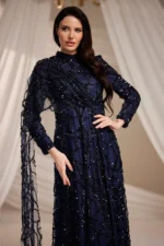 Lirenne Modest Formal Dress - Sequin Lace Drape 2026